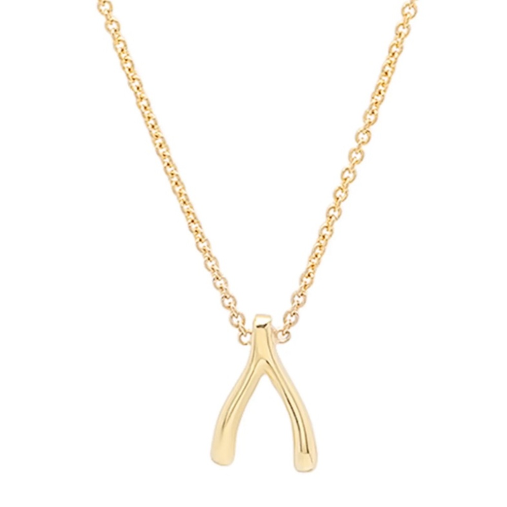 JENNIFER MEYER WISHBONE NECKLACE 18K yellow gold